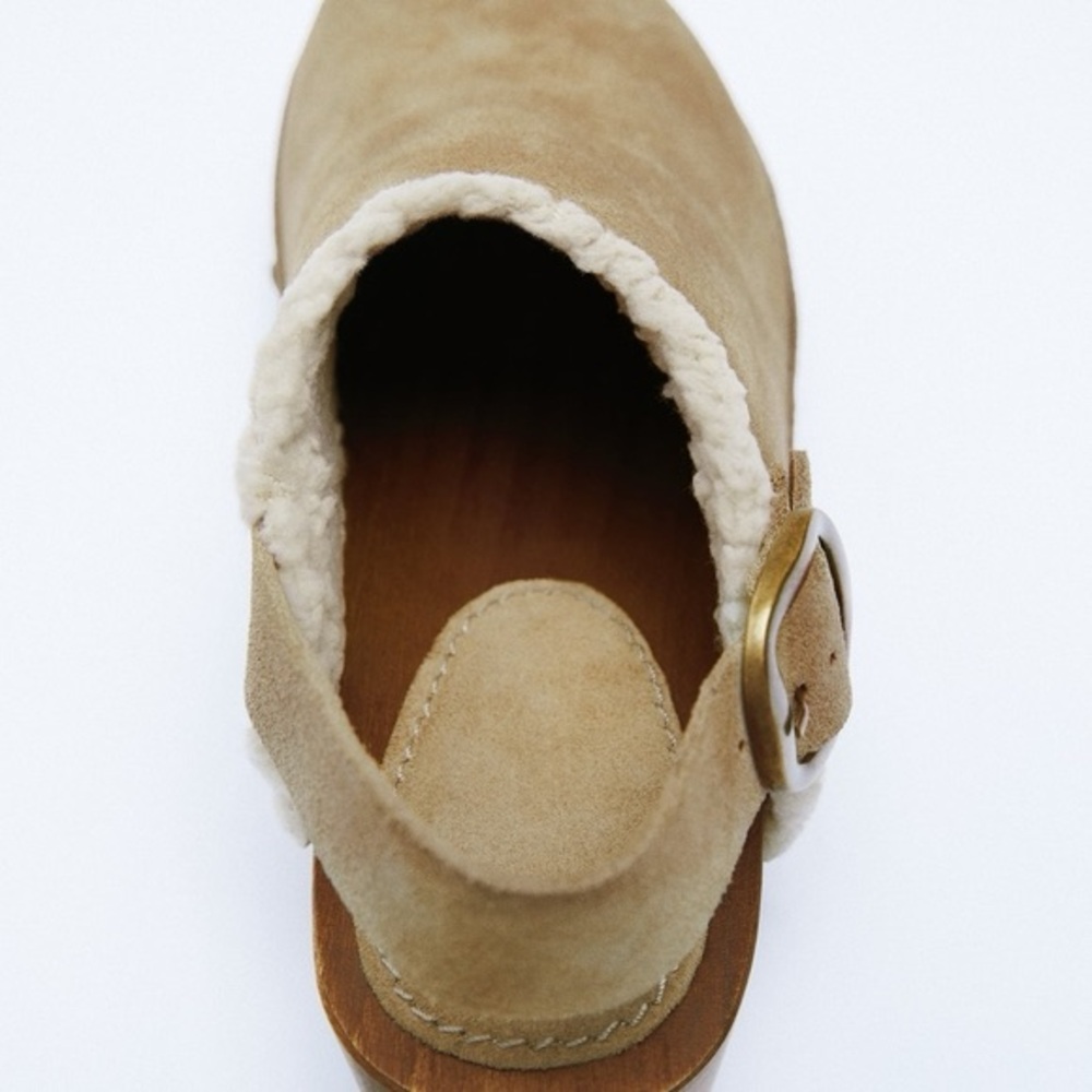 Zara Split Suede Studded Clogs - image 5